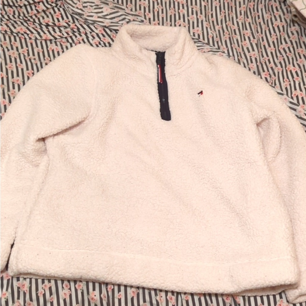 Tommy Hilfiger Ladies large Sherpa half zip pullover